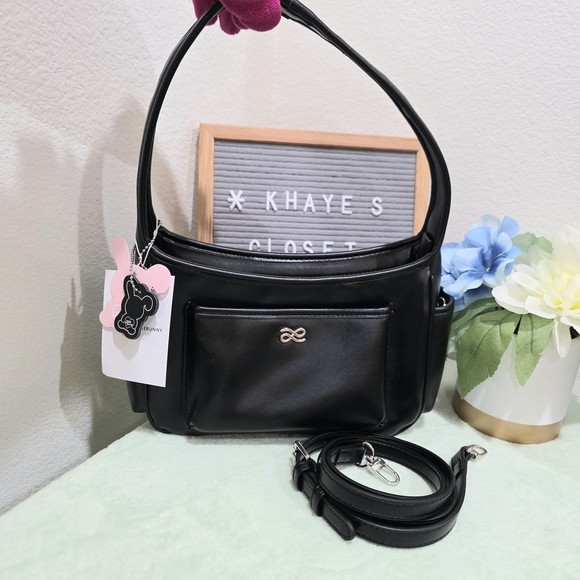 House Of Littlebunny Handbags - 🔹️FINAL SALE🔹️ House Of Little Bunny Sofia Black PU Crossbody Bag